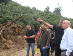 Giresun’da sel sonrası inceleme