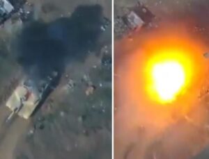 Husiler, ABD yapımı tankı böyle imha etti