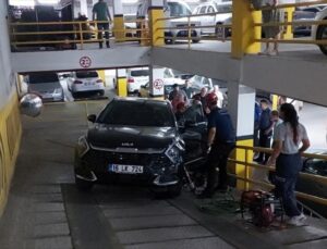 Otoparkta SUV çarpması: 1 yaralı
