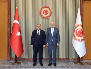 TBMM Başkanı Kurtulmuş, Yargıtay Başkanı Kerkez’i Kabul Etti
