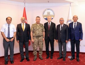 Tümgeneral Kolcu Rektör Hatipler’e Veda Ziyareti Gerçekleştirdi