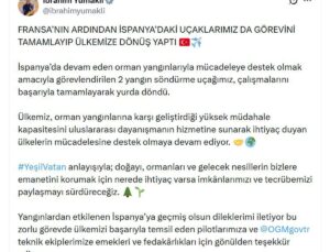 Türk yangın söndürme uçakları İspanya’dan döndü