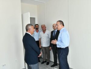 Vali Soytürk, Sağlamtaş Ortaokulu’nda İncelemelerde Bulundu