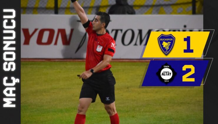 Altay’a 2-1 yenilen Bucaspor 1928, maç sonrası hakem İsmail Güzel’e yüklendi
