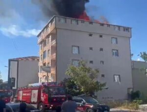 Ataşehir’de Çatı Yangını: İzolasyon Çalışması Sırasında Çıkan Yangın Hasar Bıraktı