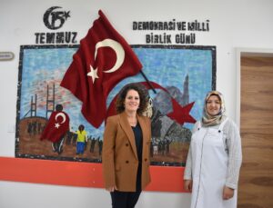 Atık mermerler kadın usta öğreticinin elinde sanat eserine dönüşüyor