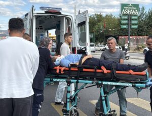 Aydın Efeler’de aracın çarptığı elektrikli bisiklet sürücüsü hastaneye kaldırıldı