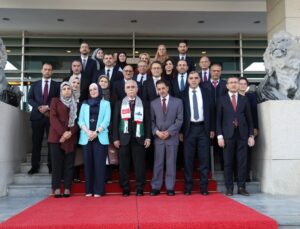 AYM Başkanı Özkaya, Filistinli yargı heyetini kabul edip Gazze’deki ihlalleri kınadı