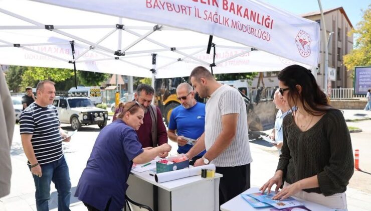 Bayburt’ta kanser taramalarına yönelik çalışma gerçekleştirildi
