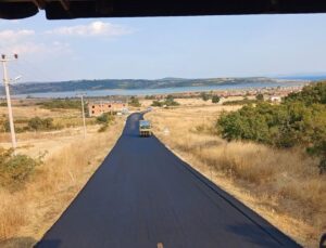 Beyköy-Erikli yoluna sıcak asfalt