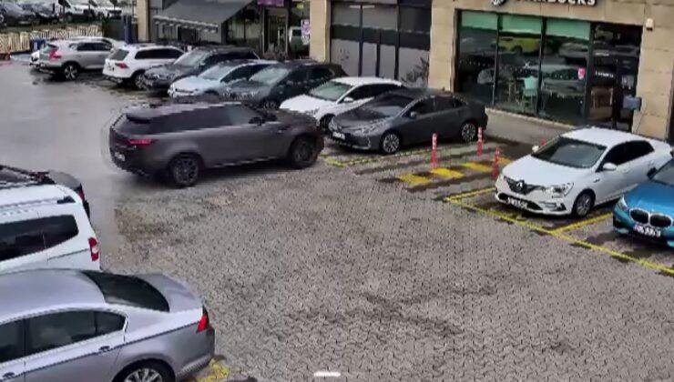 Çekmeköy’de iddiaya göre cip, çarptığı otomobille kafeye girdi; yaralanan olmadı