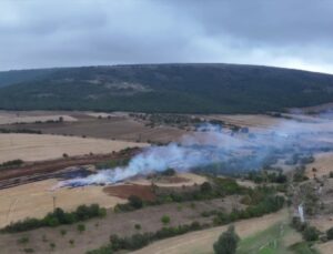 Çorum’da anız yakan kişiye dron kaydı sonrası 3 bin 706 lira ceza kesildi