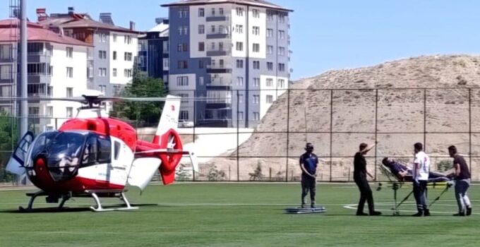 Darende’de 72 yaşındaki hasta hava ambulansıyla Malatya’ya sevk edildi