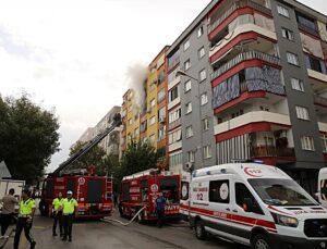 Denizli’de apartmandaki yangında 2 kişi dumandan etkilendi