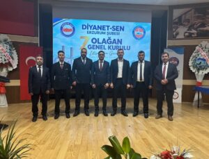 Diyanet-Sen Erzurum 7. Olağan Genel Kurulu’nda Başkan Ardahanlı yeniden seçildi