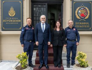 Edirne Belediye Başkanı Gencan, İstanbul’da İSKİ ve itfaiye ile görüştü