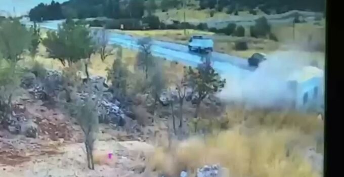 Gaziantep Nurdağı’nda 7 kişinin öldüğü kaza güvenlik kamerasına yansıdı