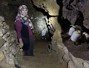 Gökçeyurt’taki mağara yöre halkının doğal soğuk hava deposu oldu