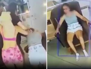 Gözü dönmüşlüğün bu kadarı ‘pes’ dedirtti! Genç kadına kabusu yaşattılar, kamera anbean kaydetti
