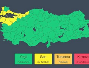 İçişleri Bakanlığı yarın Marmara, Düzce ve Zonguldak’ı kuvvetli yağışa karşı uyardı
