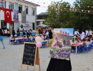 Iğdır’da Şuşa Anaokulu öğrencileri, Har-ı Bülbül sembolünü renklendirdi