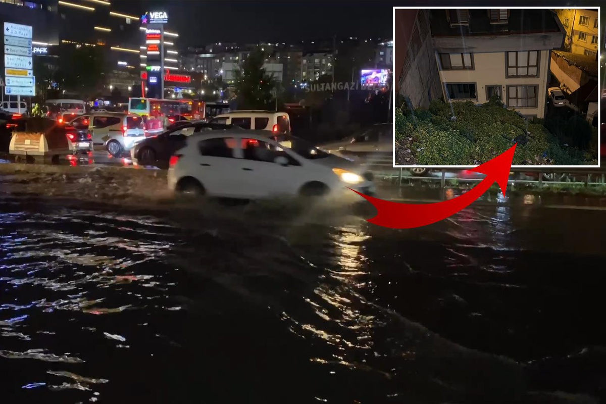 İstanbul’u sağanak vurdu! Yollar göle döndü, evleri su bastı