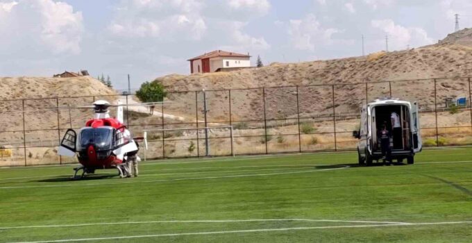 Kalp Krizi Geçiren Hasta Hava Ambulansıyla Nakledildi