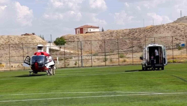 Kalp Krizi Geçiren Hasta Hava Ambulansıyla Nakledildi