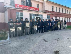 Karaman Ermenek’te cezaevinde yangın ve direniş senaryolu OHAL tatbikatı yapıldı