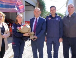 Kırklareli Belediye Başkanı Derya Bulut, İtfaiye Haftası’nda personele teşekkür etti