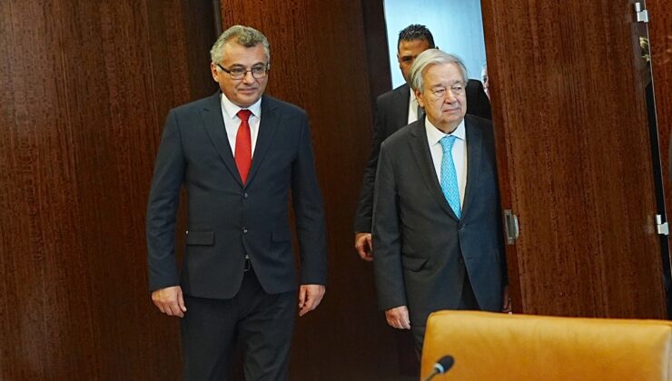 KKTC Cumhurbaşkanı Erhürman, BM Genel Kurulu kapsamında Guterres ile bir araya geldi