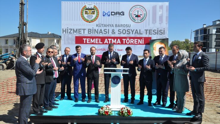 Kütahya Barosu’nun avukat hizmet binası için 3 bin 850 metrekarelik alanda temel atıldı