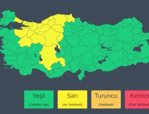 Meteoroloji 20 il için sarı kodlu uyarı yaptı, kuvvetli sağanak bekleniyor