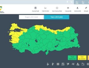 Meteoroloji, Karadeniz’de bu geceden itibaren sarı kodlu sağanak uyarısı yaptı