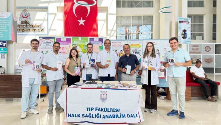 Muğla’da Halk Sağlığı Haftası kapsamında bilgilendirme standı kuruldu