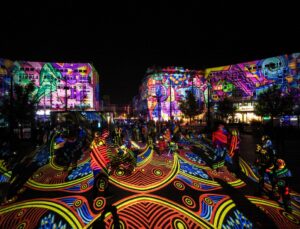Polonya’nın Lodz kentinde 16. Light Move Işık Festivali Hayaller temasıyla düzenlendi