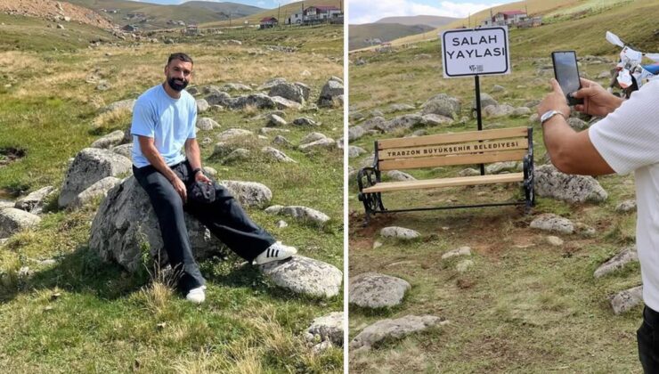 Salah’ın ziyaret ettiği Kurtdere Yaylası’nda bank ve tabelanın çalındığı iddia edildi