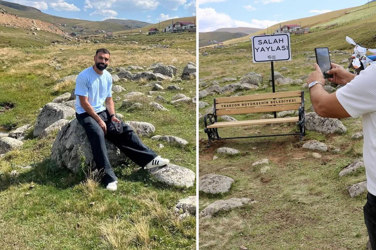 Salah’ın ziyaret ettiği Kurtdere Yaylası’nda bank ve tabelanın çalındığı iddia edildi