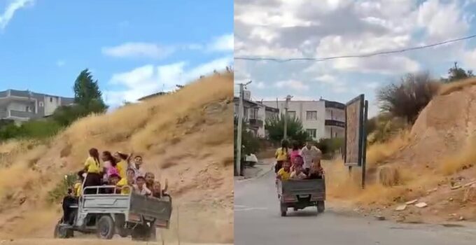 Siirt Baykan’da öğrenciler okula patpat kasasında gidiyor, servis desteği isteniyor