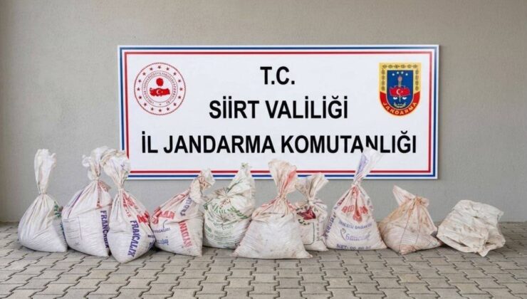 Siirt’te 300 kilo fıstık çalan 3 şüpheli çuvaldaki yazıyla suçüstü yakalandı