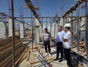 Silopi Kaymakamı Partal, 16 derslikli okul inşaatlarını inceledi