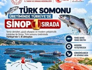 Sinop, Türk somonu üretiminde Türkiye’de ilk sırada yer alıyor