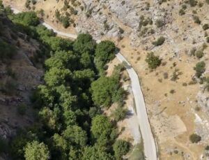 Şırnak Beytüşşebap’ta Ballı Mahallesi yolunun 1 kilometrelik beton bölümü tamamlandı