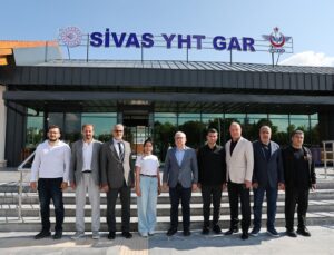 Sivas Valisi Şimşek, 75 milyon liralık YHT garının son hazırlıklarını inceledi