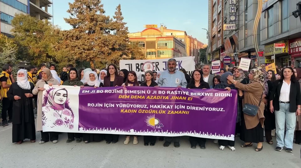 Van’da kadınlar Rojin Kabaiş için yürüdü, Rojin’in babası milletvekillerine seslendi