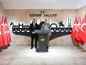 2. Kolordu Komutanı Kılınç’dan Edirne Valisi Sezer’e ziyaret