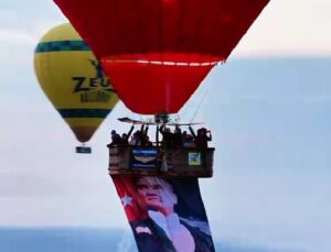 29 Ekim Cumhuriyet Bayramı Pamukkale’de bayraklı balonlarla kutlandı