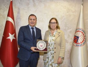 4. Avrupa Sinema Günleri’ne gelen İsveçli diplomat KTÜ ve TTSO’da temaslarda bulundu