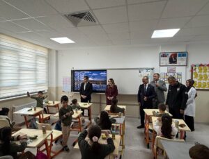Ağın Kaymakamı Tuğçe Yılmaz, Hüseyin Taşbaşı İlkokulu’nda öğrencilerle buluştu