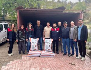 Ağınlı üreticilere yüzde 70 hibeli 2 ton kırmızı mercimek tohumu verildi